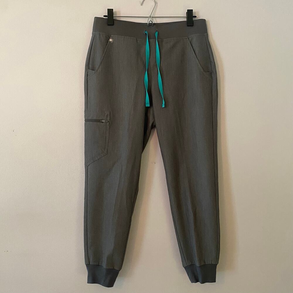 FIGS Graphite Gray Zamora Jogger Scrub Pants Uniform Women's size Small Petite
